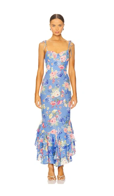 Yumi Kim Baxter Dress In Blue Lagoon Kiss
