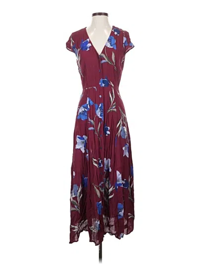 Pre-owned Yumi Kim Casual Dress In Burgundy