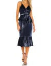 Yumi Kim Dynasty Midi Dress In Midnight Twinkle In Blue
