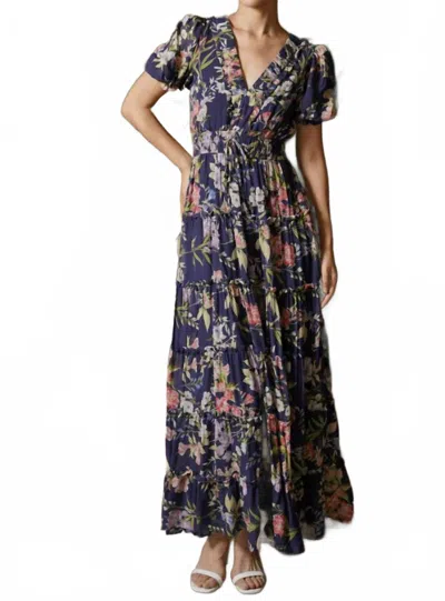 Yumi Kim Farrah Maxi Dress In Navy In Multi