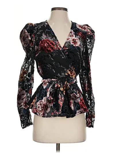 Pre-owned Yumi Kim Long Sleeve Blouse In Black