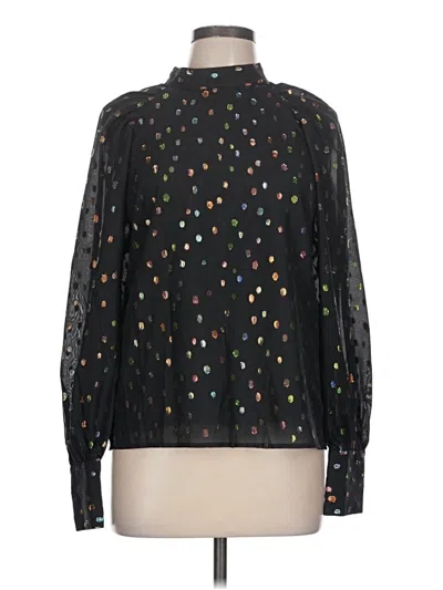 Pre-owned Yumi Kim Long Sleeve Blouse In Black