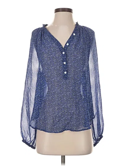 Pre-owned Yumi Kim Long Sleeve Blouse In Blue