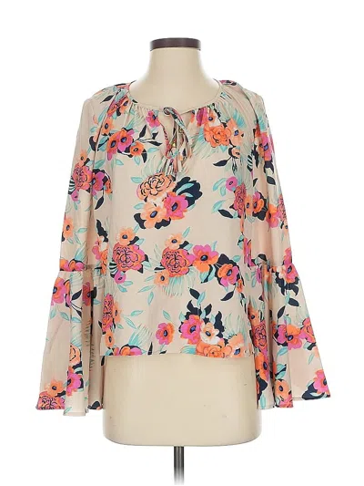 Pre-owned Yumi Kim Long Sleeve Blouse In Ivory