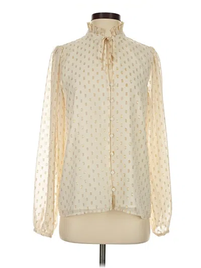 Pre-owned Yumi Kim Long Sleeve Blouse In Ivory