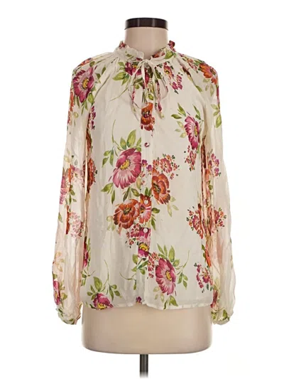 Pre-owned Yumi Kim Long Sleeve Blouse In Ivory