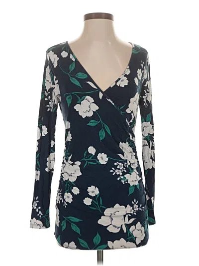 Pre-owned Yumi Kim Long Sleeve Blouse In Teal