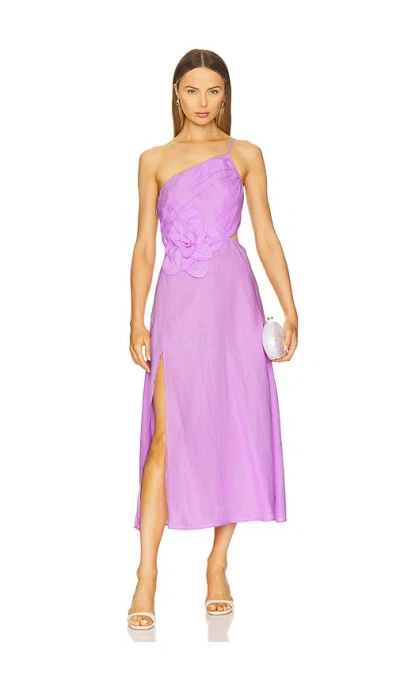 Yumi Kim Romy Dress In Lilac Linen
