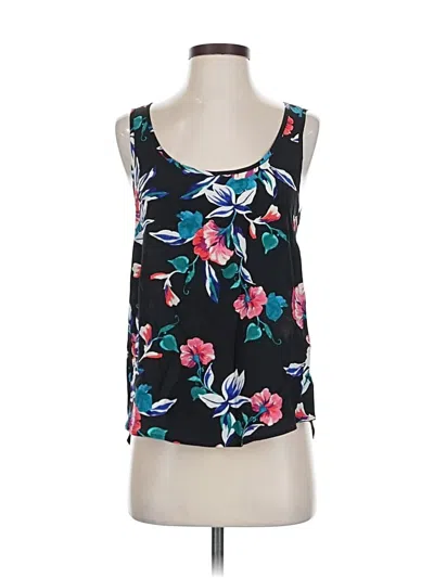 Pre-owned Yumi Kim Sleeveless Silk Top Black Scoop Neck Tops