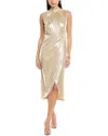 Yumi Kim Tia Midi Dress In Gold