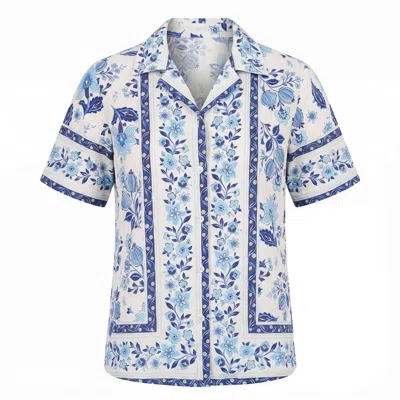 Yumi Kim Women's Blue Carly Linen Top