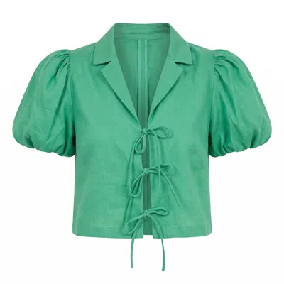 Yumi Kim Women's Green Ali Linen Top