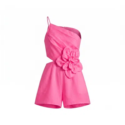 Yumi Kim Women's Lorna Pink Linen Romper