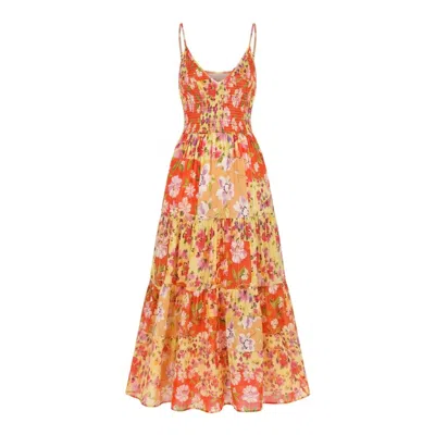 Yumi Kim Women's Orange Kuhio Sunset Field Maxi Dress