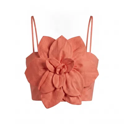 Yumi Kim Women's Orange Sahara Tangerine Linen Top