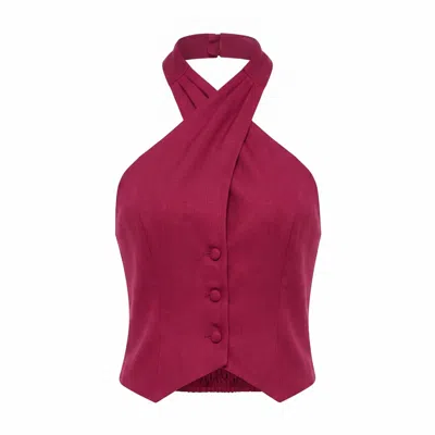 Yumi Kim Women's Red Aida Linen Top