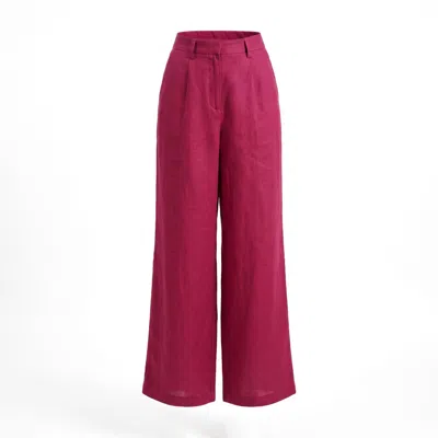 Yumi Kim Women's Red Bobbi Linen Pant