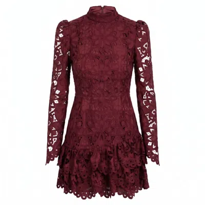 Yumi Kim Women's Red Robyn Burgundy Lace Dress