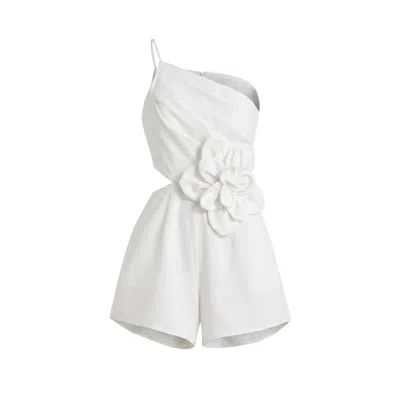 Yumi Kim Women's White Lorna Linen Romper