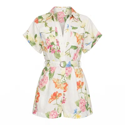 Yumi Kim Women's White Remi Linen Romper