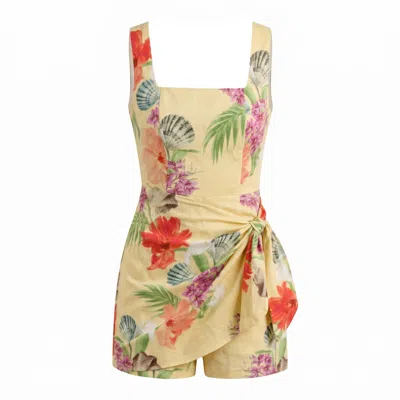 Yumi Kim Women's Yellow Raye Linen Romper