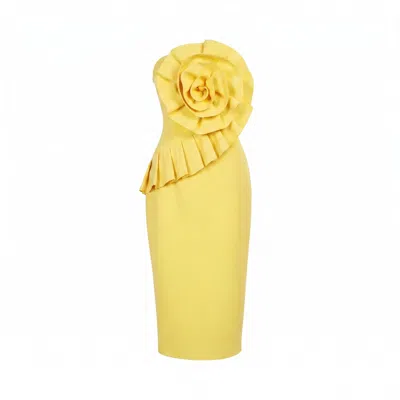Yumi Kim Women's Yellow Rio Chartreuse Linen Dress In Multi