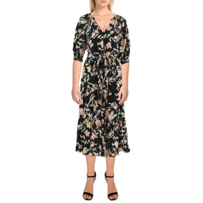 Yumi Kim Womens Floral Print Maxi Dress In Multi