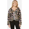 Yumi Reversible Floral Quilted Jacket In Multi