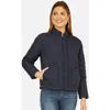 Yumi Short Quilted Jacket In Blue