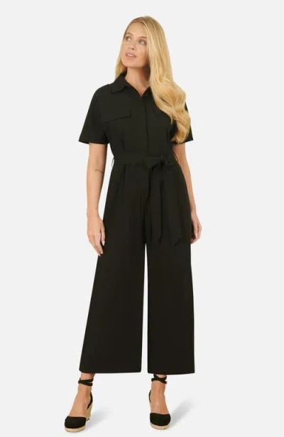 Yumi Utility Relaxed Fit Jumpsuit In Black