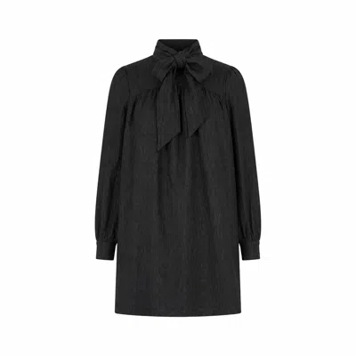 Yumi Women's  Black Scarf Tunic Dress
