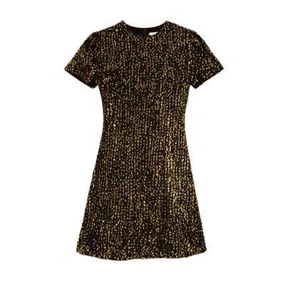 Yumi Women's  Gold Sequin Tunic Dress