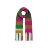 Yumi Women's  Green And Purple Check Soft Scarf In Multi