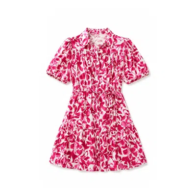 Yumi Floral Print Relaxed Shirt Dress In Multi