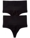 Yummie 2pk Alex Shaping Thong In Black