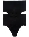 Yummie 2pk Seamless Thong In Black