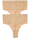 Yummie 2pk Ultralight Shaping Thong In Brown