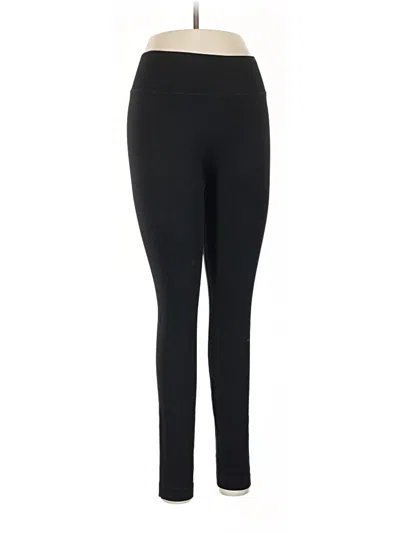 Pre-owned Yummie Active Pants In Black