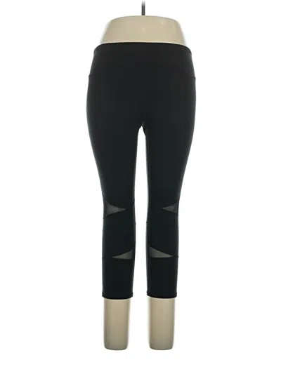 Pre-owned Yummie Active Pants In Black