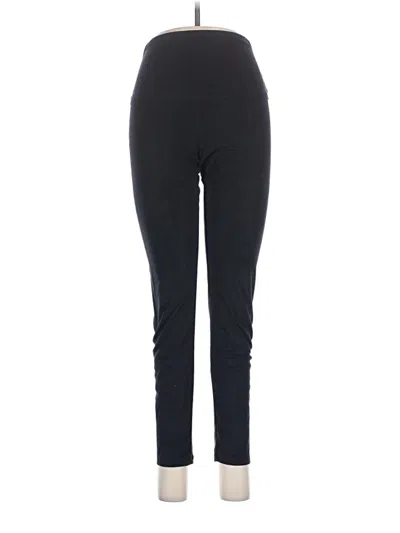 Pre-owned Yummie Active Pants In Black