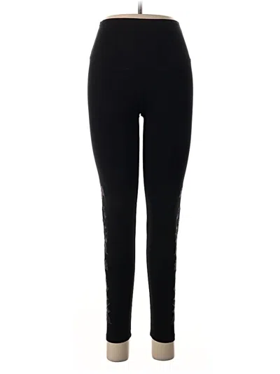 Pre-owned Yummie Active Pants In Black