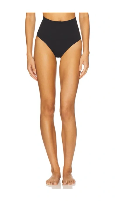 Yummie Alex Cotton Shaping Thong In Black