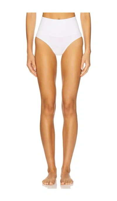 Yummie Alex Cotton Shaping Thong In White