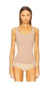 Yummie Anna Shaping Tank With Binding In Almond
