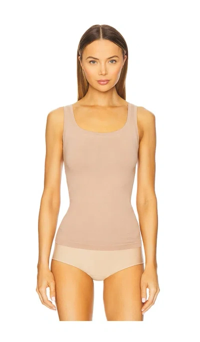 Yummie Anna Shaping Tank With Binding In Almond