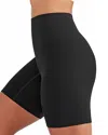 Yummie Brigitta Mid Waist Shapewear Thigh Shaper In Black