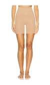 Yummie Brigitte Mid Waist Thigh Shaper In Beige