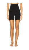 Yummie Brigitte Mid Waist Thigh Shaper In Black
