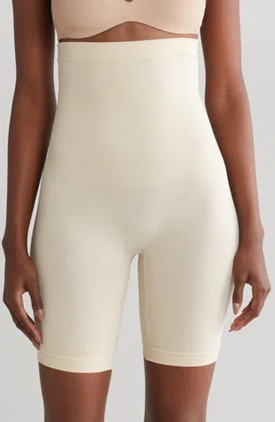 Yummie By Heather Thomson High Waist Shaper Shorts In Nude