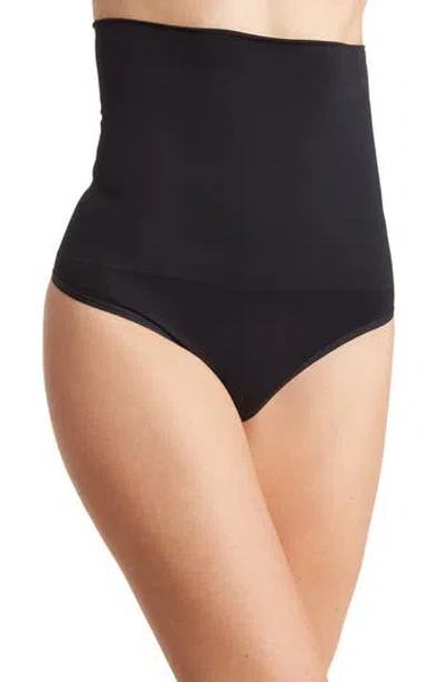 Yummie By Heather Thomson High Waist Thong In Black